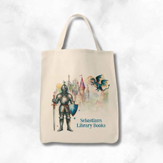 Persoonlijke Sprookjes Ridder Bibliotheekboek Tote Bag