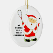 persoonlijke squash-speler, ingebouwd keramisch ornament (Rechts)