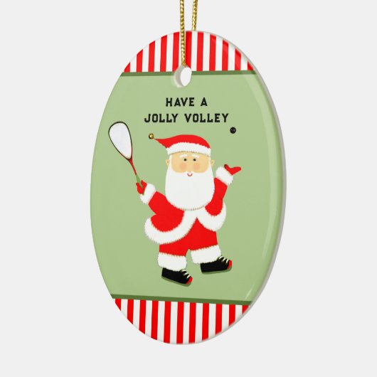 persoonlijke squash-sport keramisch ornament (Links)