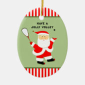 persoonlijke squash-sport keramisch ornament (Voorkant)