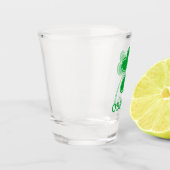 Persoonlijke St Patrick Dag Shamrock Clover Shot Glas (Links)