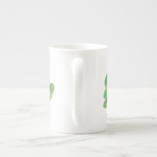 Persoonlijke St-Patrick's Day Bone China Mok (Achterkant)