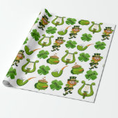 Persoonlijke St. Patrick's Day Cadeaupapier (Uitgerold)