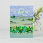 Persoonlijke St Patrick's Day Feestdagenkaart (Staand voorkant)