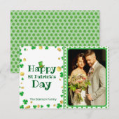 Persoonlijke St. Patrick's Day-fotokaart Kaart (Voorkant / Achterkant)