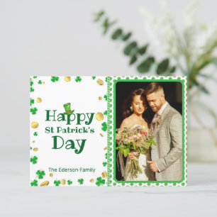 Persoonlijke St. Patrick's Day-fotokaart Kaart