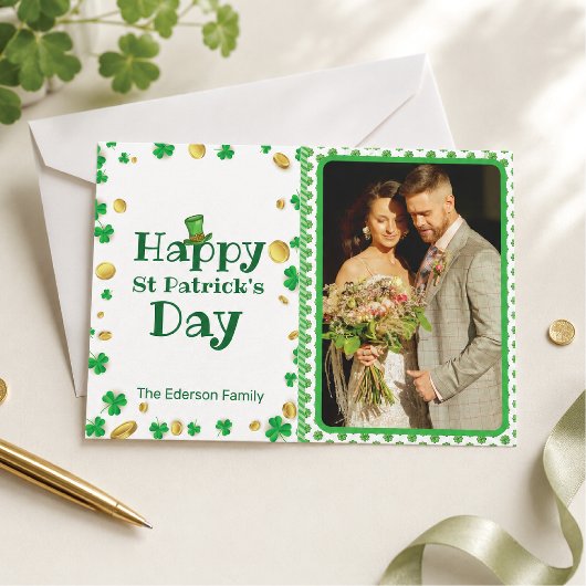Persoonlijke St. Patrick's Day Fotokaart Kaart