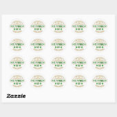 Persoonlijke St. Patrick's Day I Geluk van de Iere Ronde Sticker (Vel)