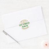Persoonlijke St. Patrick's Day I Geluk van de Iere Ronde Sticker (Envelop)