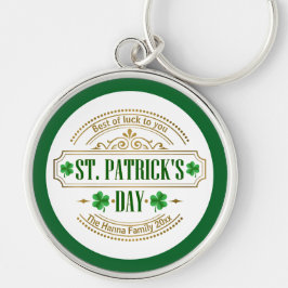 Persoonlijke St. Patrick's Day I Geluk van de Iere Sleutelhanger