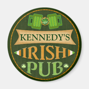 Persoonlijke St. Patrick's Day Irish Pub Magnet