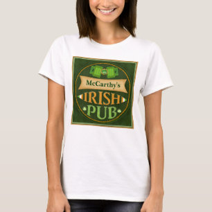 Persoonlijke St. Patrick's Day Irish Pub T-Shirt
