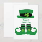 Persoonlijke St. Patrick's Day Kabouterkaart (Voorkant / Achterkant)