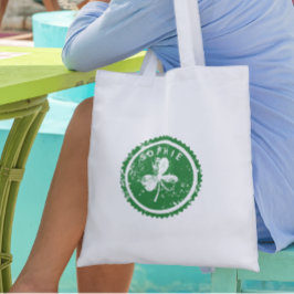 Persoonlijke St. Patrick's Day klaver Tote Bag