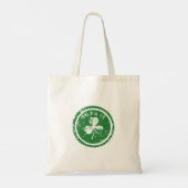 Persoonlijke St. Patrick's Day klaver Tote Bag (Achterkant)
