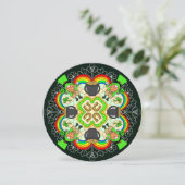 Persoonlijke St. Patrick's Day-mandala Feestdagenkaart (Staand voorkant)