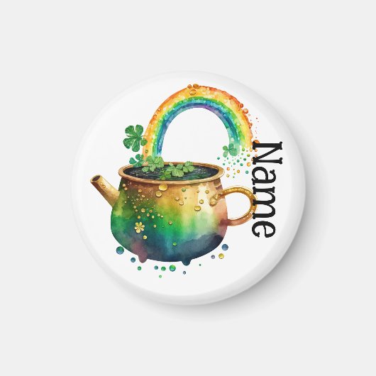 Persoonlijke St. Patrick's Day regenboog Magneet (Voorkant)