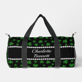 Persoonlijke St. Patrick's Day Shamrock met Parel Plunjezak
