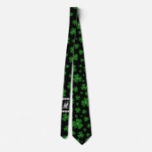Persoonlijke St. Patrick's Day Shamrock met Parel Stropdas (Achterkant)