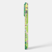 Persoonlijke stadspark skyline monogram iPhone hoesje (Linkerkant)