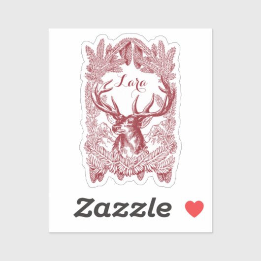 Persoonlijke stag-sticker sticker (Vel)