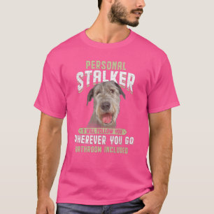 Persoonlijke Stalker ik zal je Ierse Wolfhound vol T-shirt