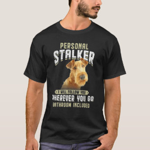 Persoonlijke Stalker Ik zal je volgen Ierse Terrie T-shirt