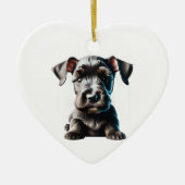 Persoonlijke standaard Schnauzer Puppy Keramisch Ornament (Voorkant)