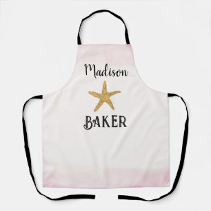 Persoonlijke Star Baker Roze Ombre Schort