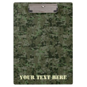 Persoonlijke Star Stencil  Digital Camo Klembord (Voorkant)