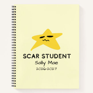 Persoonlijke Star Student Scar Aangepaste Naam Sch Notitieboek