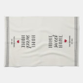 Persoonlijke startnaam theedoek (Horizontaal)