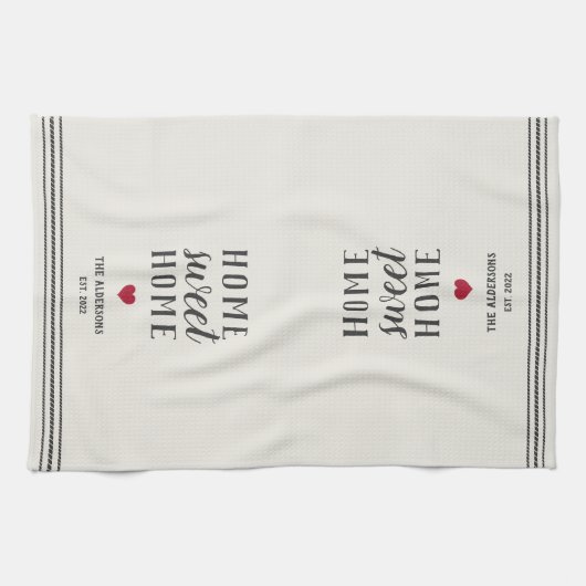 Persoonlijke startnaam theedoek (Horizontaal)