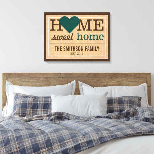 Persoonlijke startpagina - Welkomstteken voor de s Canvas Afdruk (Insitu (Slaapkamer))