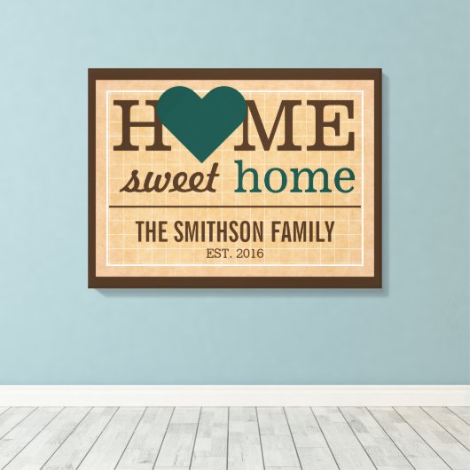 Persoonlijke startpagina - Welkomstteken voor de s Canvas Afdruk (Insitu (Houten vloer))