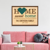 Persoonlijke startpagina - Welkomstteken voor de s Canvas Afdruk (Insitu (Woonkamer))