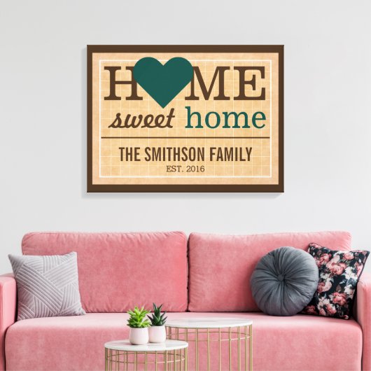 Persoonlijke startpagina - Welkomstteken voor de s Canvas Afdruk (Insitu (Woonkamer))