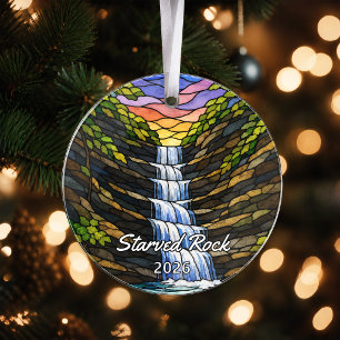 Persoonlijke Starved Rock State Park Acryl Ornamen Ornament