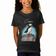 Persoonlijke stekelhand getrokken Puffin