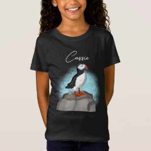 Persoonlijke stekelhand getrokken Puffin T-shirt