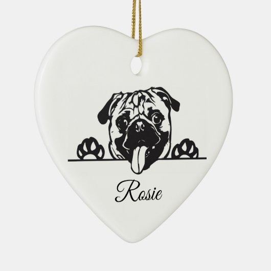 Persoonlijke stekker keramisch ornament (Rechts)