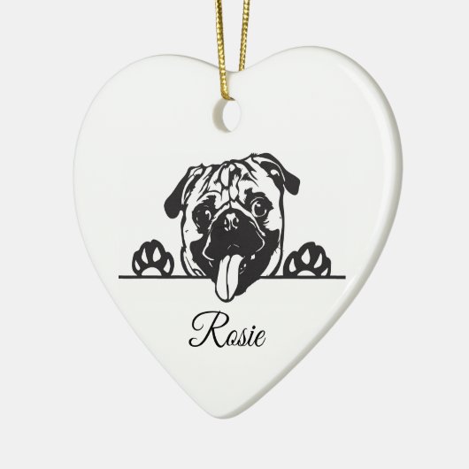 Persoonlijke stekker keramisch ornament (Links)