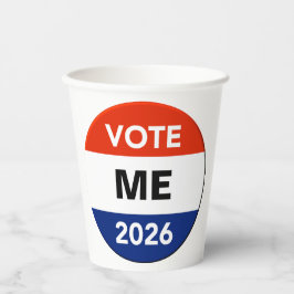Persoonlijke Stem 2026 Tussenverkiezingscampagne Papieren Bekers