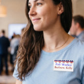 Persoonlijke Stemming Stembureauwerker Naambadge