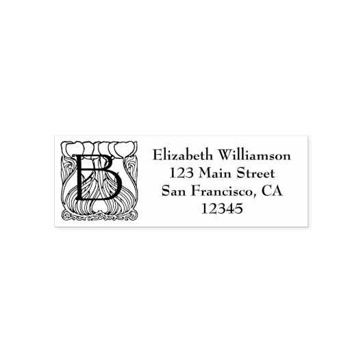 Persoonlijke stempel met een monogram letter A (Design)