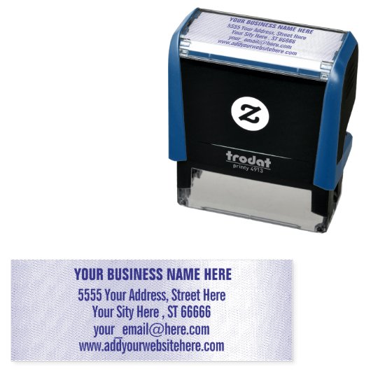 Persoonlijke Stempel Naam Adres E-mail Website (In situ)