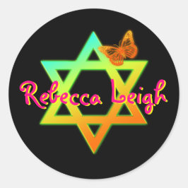 Persoonlijke ster van David, Butterfly Sticker