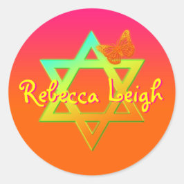 Persoonlijke ster van David, Butterfly Sticker
