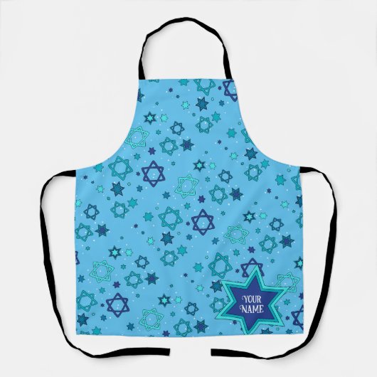 Persoonlijke ster van David Print Apron Schort (Voorkant)