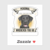 Persoonlijke sterker ik zal je volgen op de zwarte sticker (Vel)